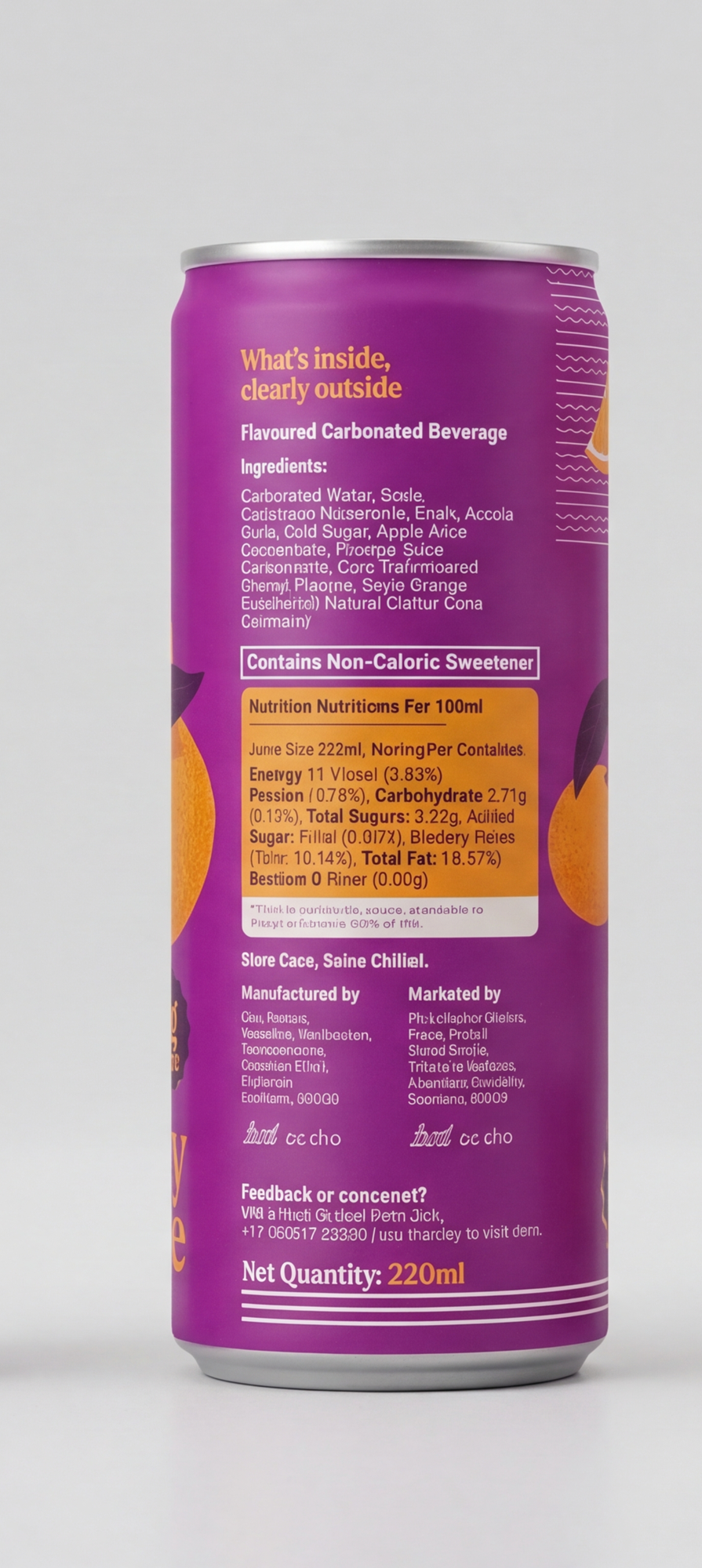 NOFI Prebiotic Soft Drink – Orange
