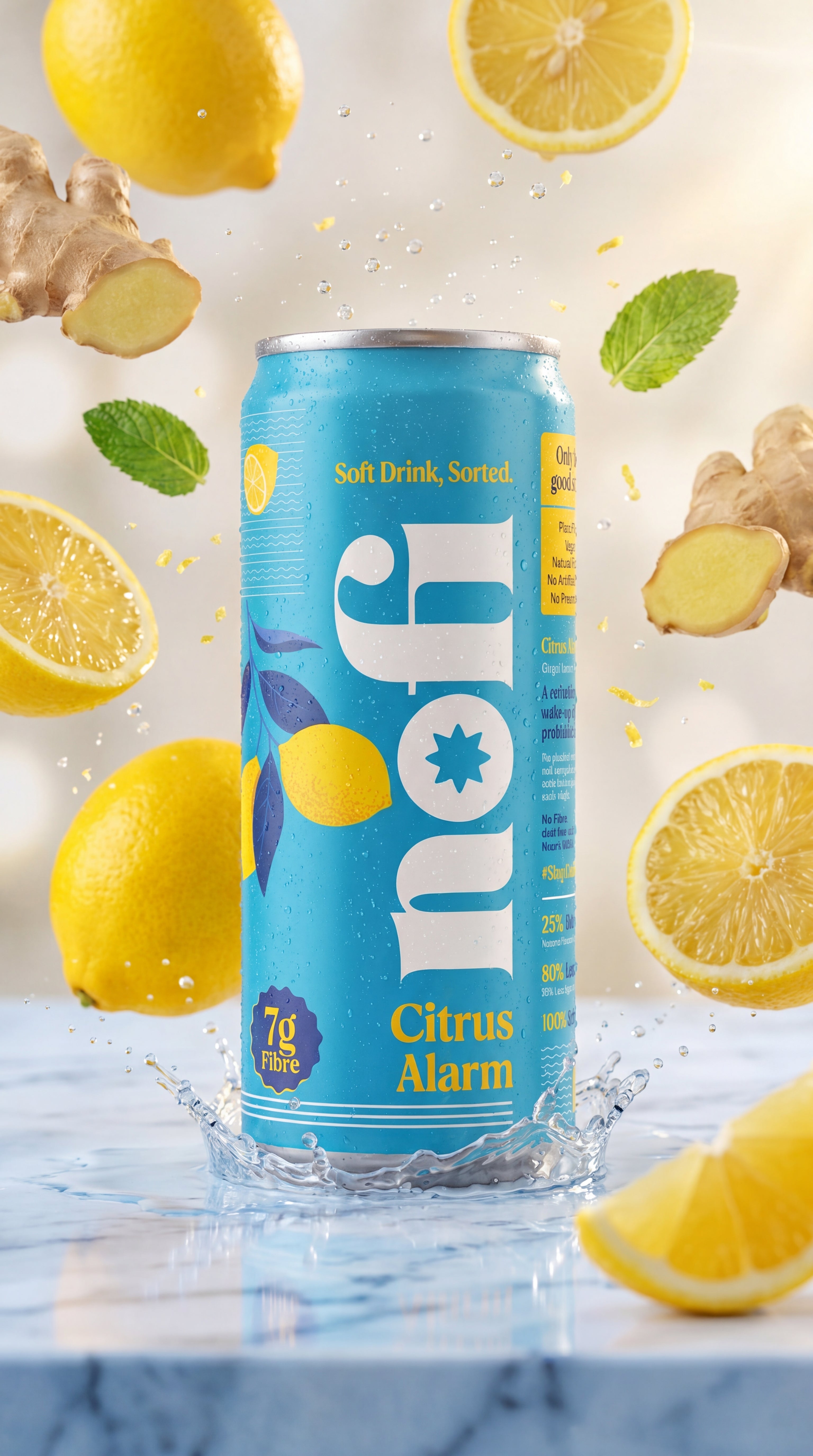 NOFI Prebiotic Soft Drink – Ginger Lime