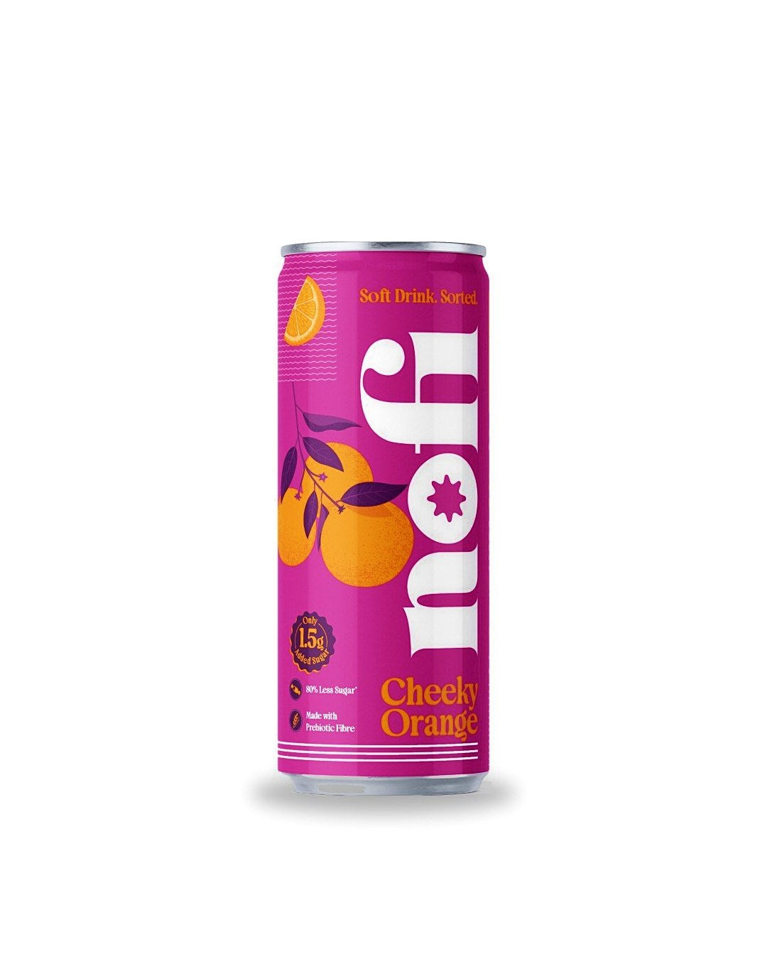 Front of the Cheeky Orange can