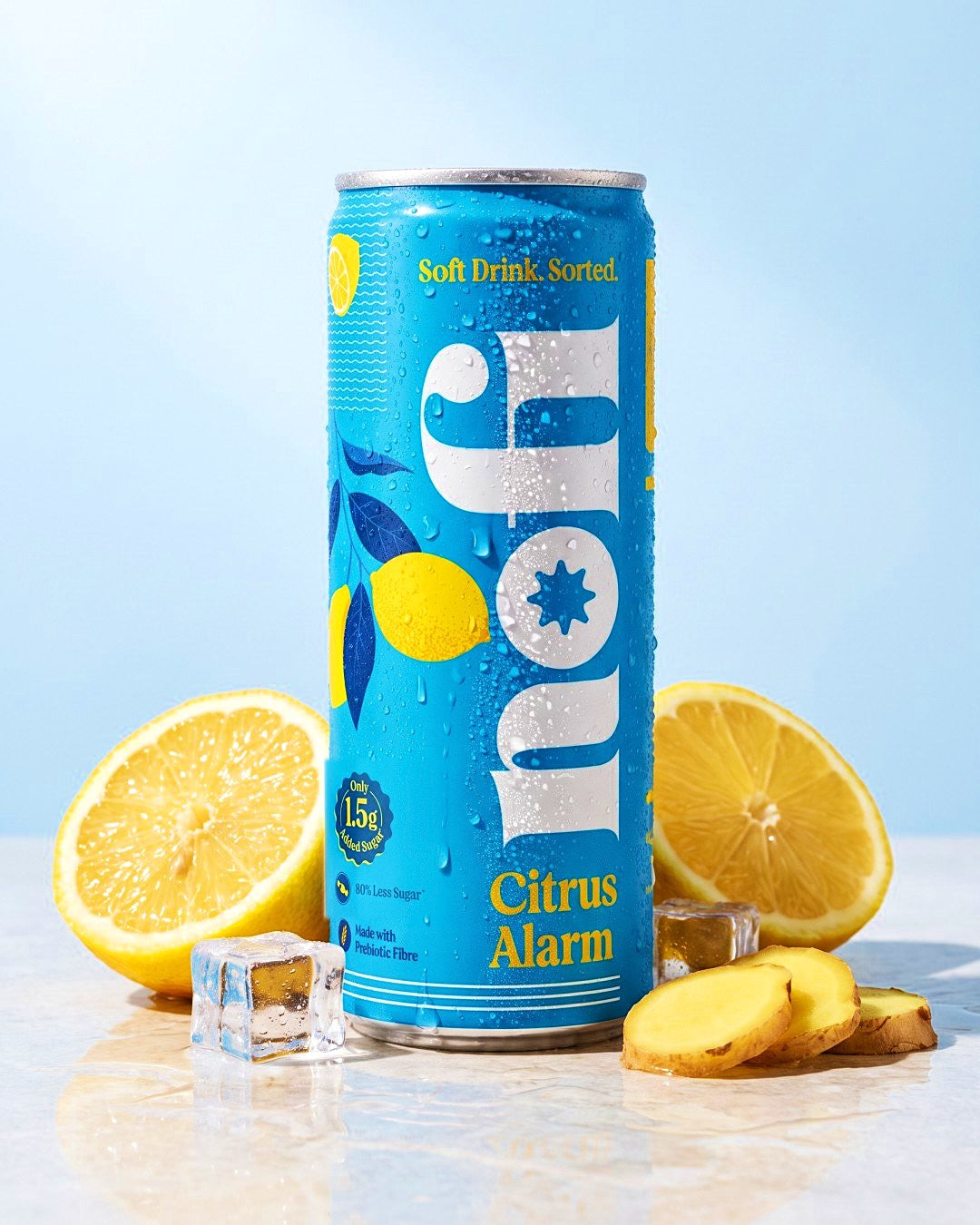 Citrus Alarm can with fruit